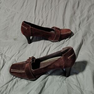 Ladies 8.5M Witchy Whimsygoth Vintage Suede 3" Heels